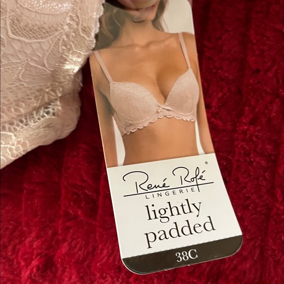 Rene Rofe Cream Lace Bra - Picture 4 of 6